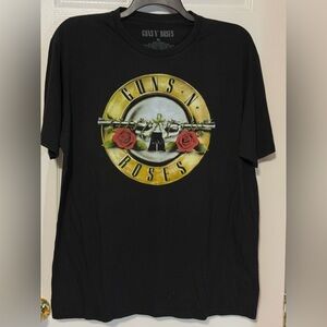 Guns N’ Roses Black Graphic Band T-Shirt adult XL Classic Logo Tee